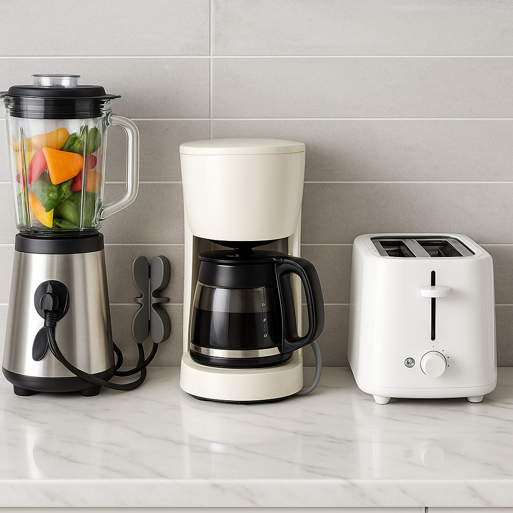 Självhäftande Sladdhållare för köksapparater