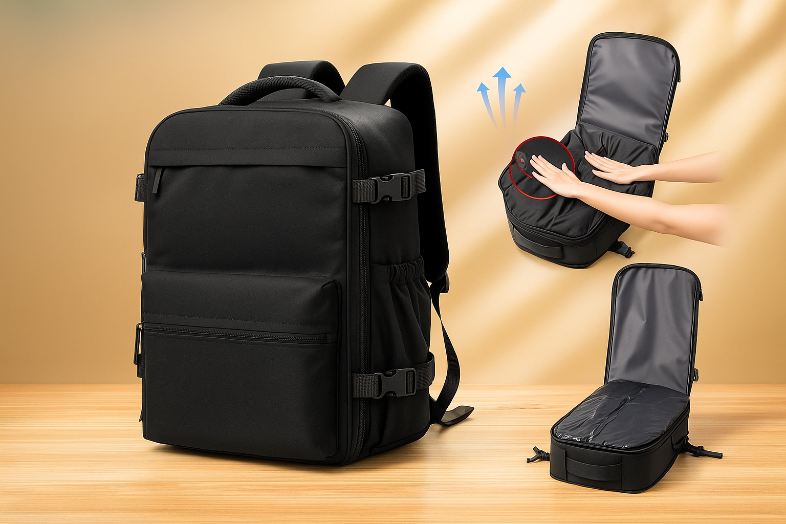 Multifunktionell Premiumryggsäck