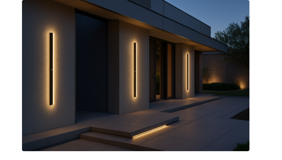 Modern LED Vägglampa – Elegant Design & Varm Belysning